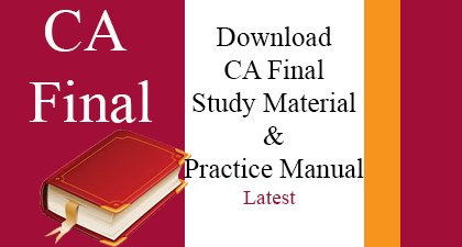 free download ca final study material in hindi and ca final practice manual in hindi and English for may