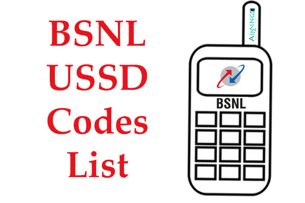 Latest BSNL USSD Codes List