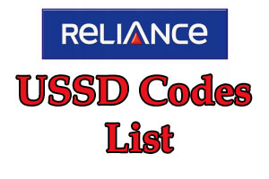 Latest Reliance USSD Codes List