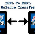 How to transfer balance from BSNL to BSNL