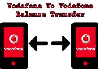 How to transfer balance from Vodafone to Vodafone