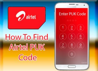 Airtel PUK Code