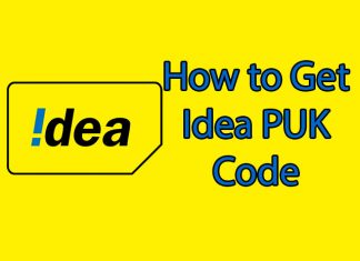 Idea PUK Code