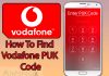 Vodafone PUK Code