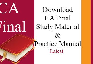 free download ca final study material in hindi and practice manual in hindi and English for may