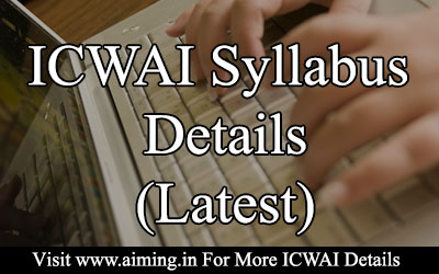 ICWAI Syllabus 2016