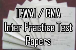 icwai cma inter practice test papers