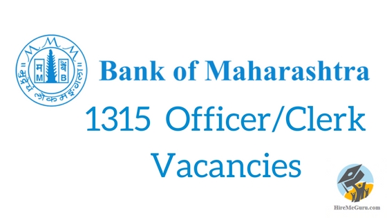 www.bankofmaharashtra.in Bank of Maharashtra recruitment 2016