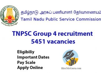 TNPSC Group 4 recruitment