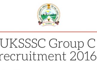 sssc.uk.gov.in UKSSSC Group C recruitment 2016