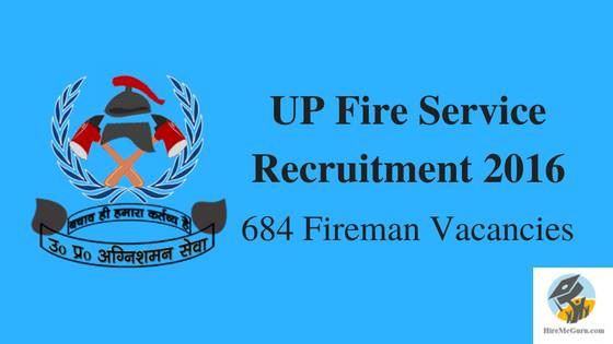 UP Fire Service Recruitment 2016