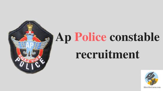 Ap Police Constable Recruitment Apply Online Through www.recruitment.appolice.gov.in