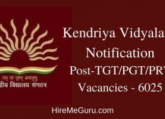 Kendriya Vidyalaya Recruitment Apply Online at kvsangathan.nic.in