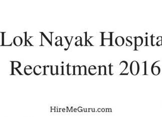 Lok Nayak Hospital Recruitment Apply online at delhigovt.nic.in