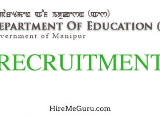 Manipur Education Department Recruitment Apply Online at manipureducation.gov.in