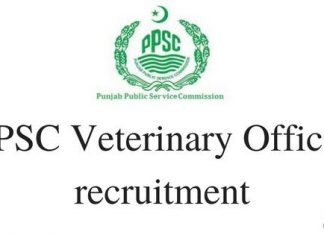 PPSC Veterinary Officer Recruitment Apply Online at ppsc.gov.in