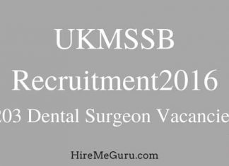 UKMSSB Dental Surgeon Recruitment Apply Online at ukmssb.org