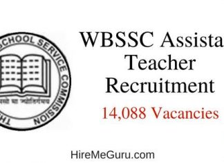 WBSSC Assistant Teacher Recruitment Apply Online at www.westbengalssc.com