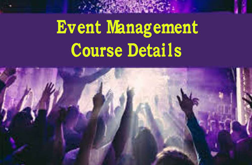 Event Management Course Details