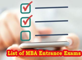 List of MBA Entrance Exams