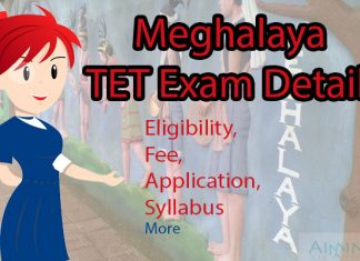 Meghalaya TET Exam Details
