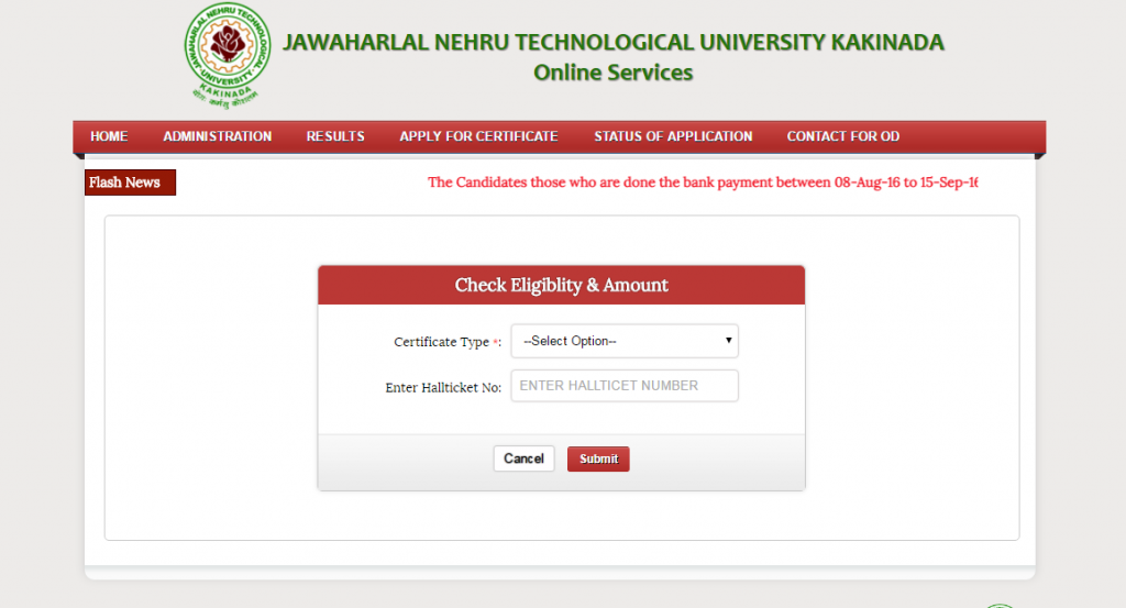 jntuk od eligibility