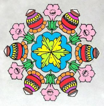 Pongal Pot Rangoli