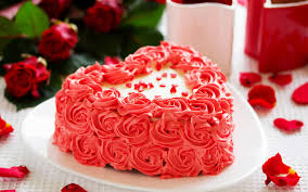 Red Heart Love You Cake