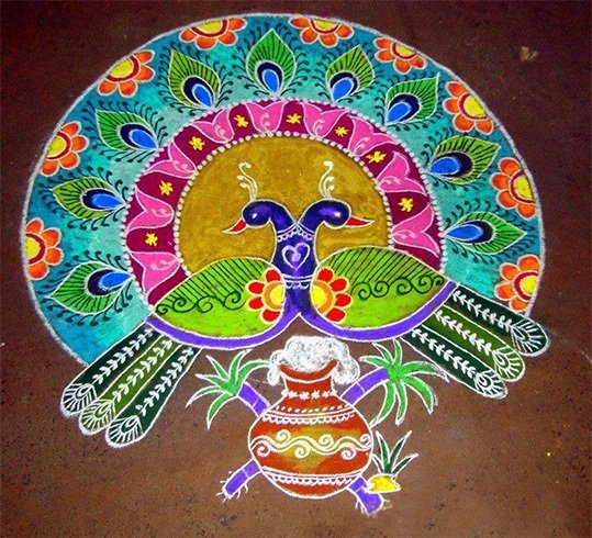 happy sankranti rangoli designs