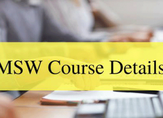MSW Course Details