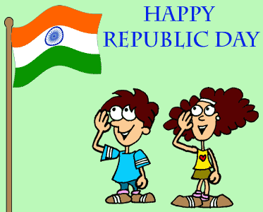 happy republic day flag