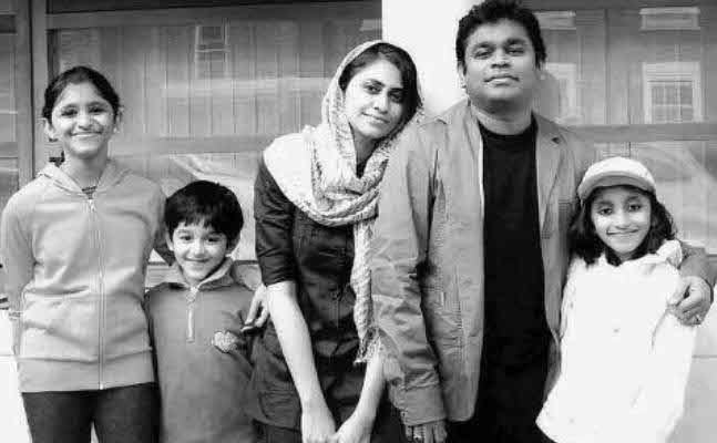 A R Rahman with family