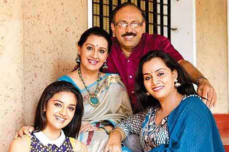 Keerthi Suresh Family