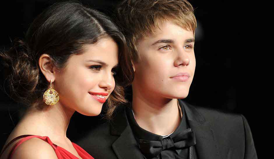 Selena Gomez with Justin Bieber