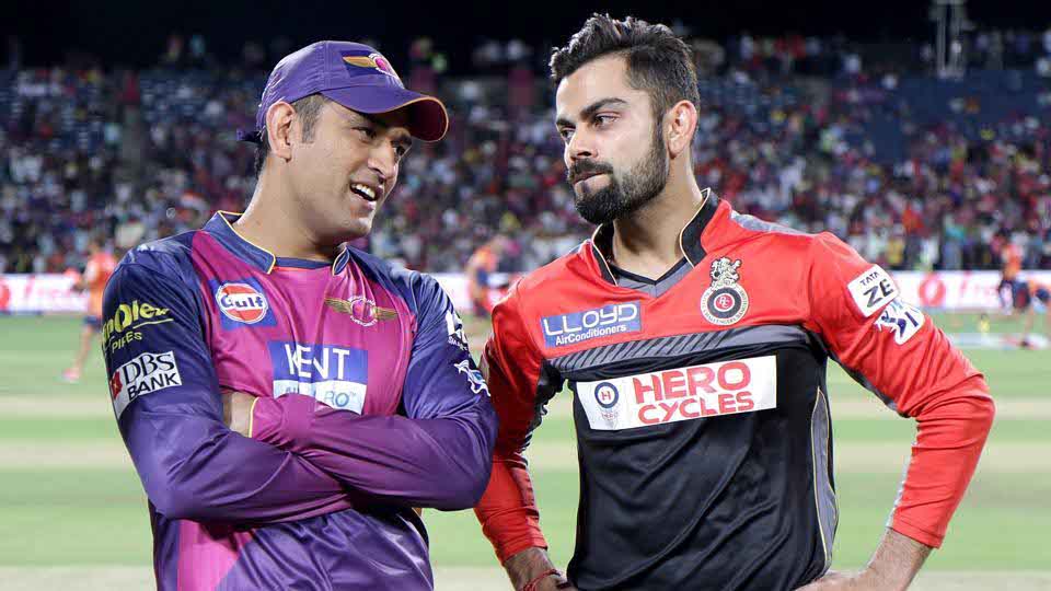 Dhoni and Virat Kohli