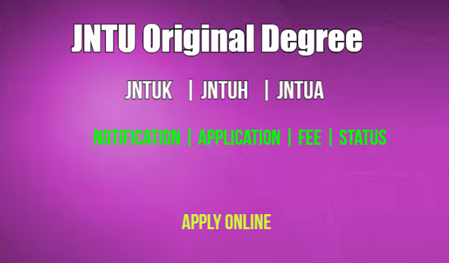 JNTU OD Application Details