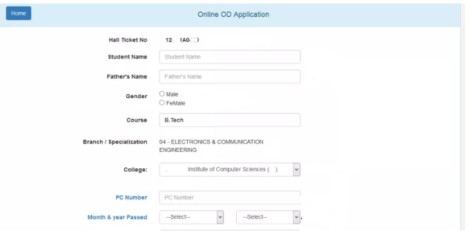 OD Application Credentials