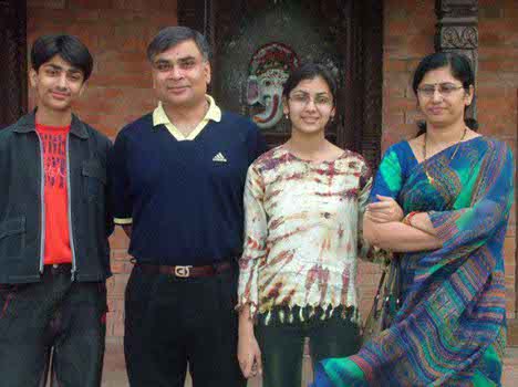 Sriti Jha Family