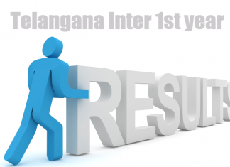 Telangana Inter 1st year Results 2017