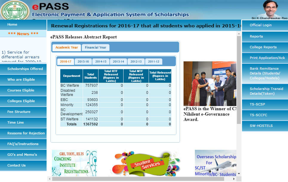 Telangana epass