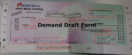 Demand-Draft-Form