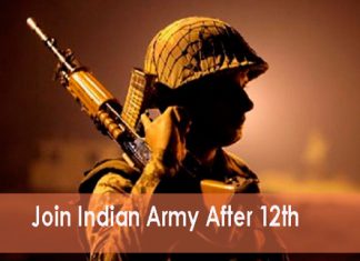 Join Indian Army after 12th