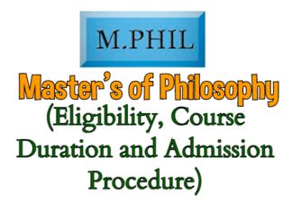 MPhil Course Details