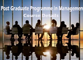 Post Graduate Programme in Management Course Details