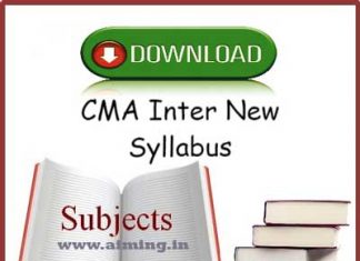 CMA Inter Syllabus