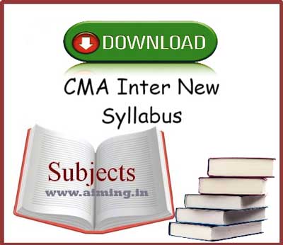 CMA Inter Syllabus