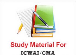 CMA Study Material