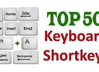 Keyboard Shortcut Keys for Windows