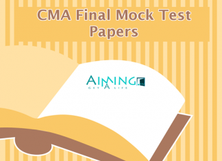 CMA Final Mock Test Papers