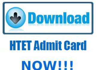 HTET Admit Card